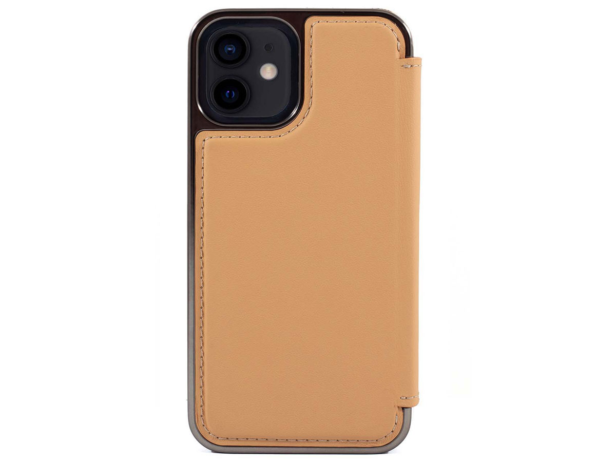 Greenwich Blake Leather Folio Caramel - iPhone 12 Mini Hoesje