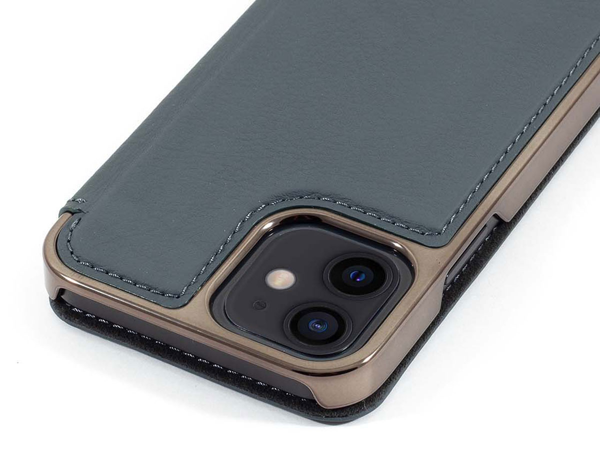 Greenwich Blake Leather Folio Seal - iPhone 12 Mini Hoesje