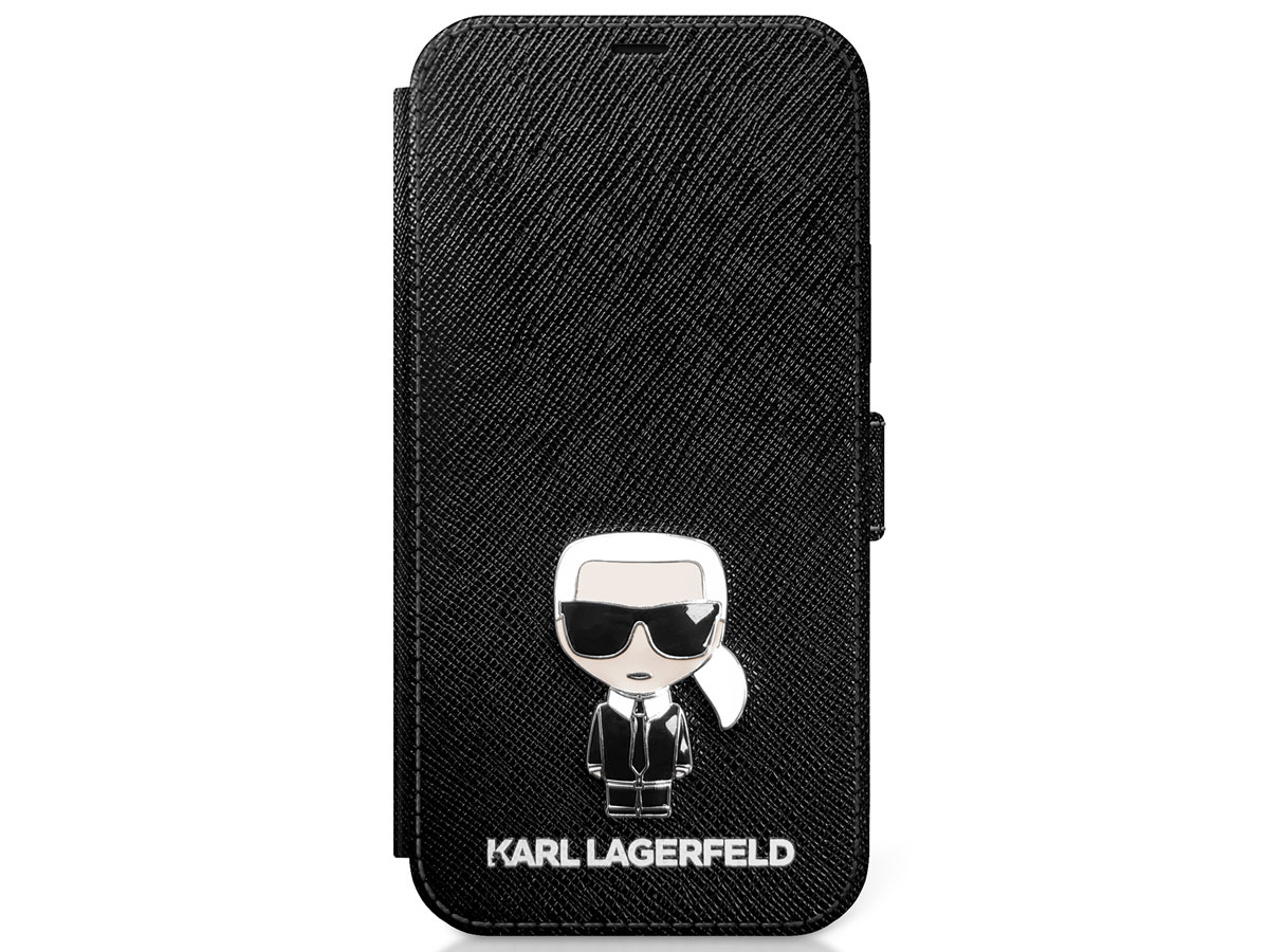 Karl Lagerfeld Ikonik Metal Bookase - iPhone 12 Mini hoesje