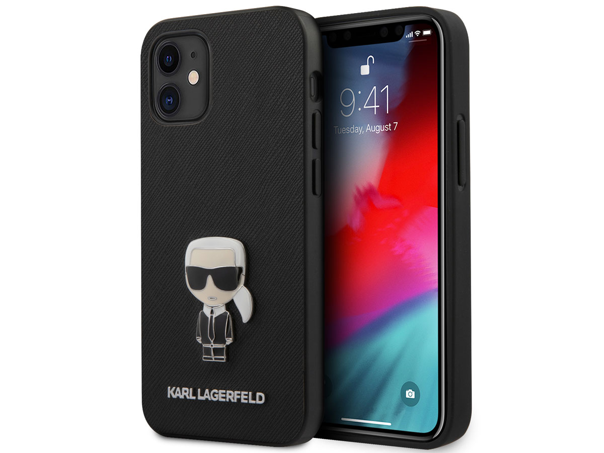 Karl Lagerfeld Ikonik Metal Case - iPhone 12 Mini hoesje