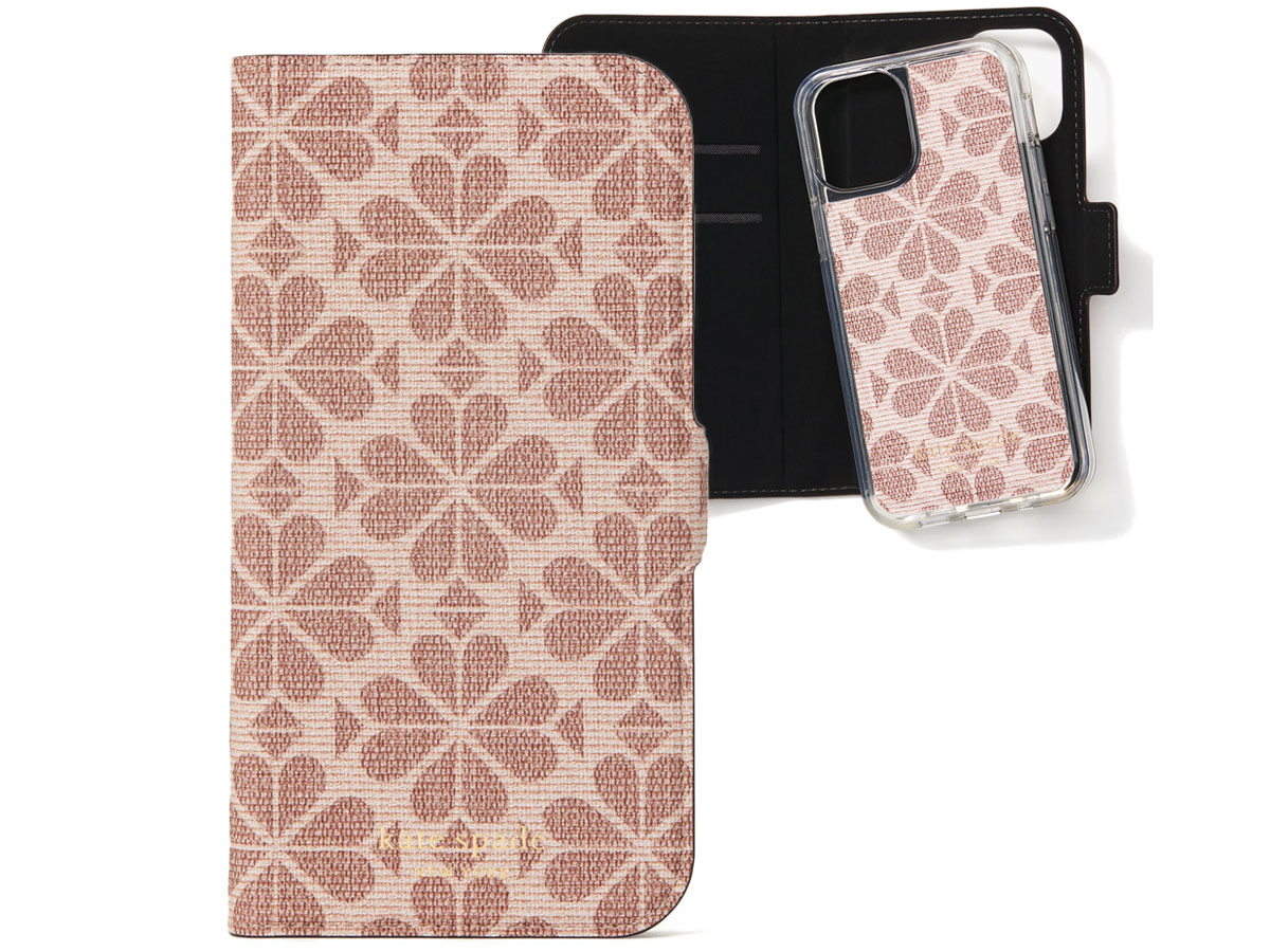 Kate Spade Spade Flower Mag Folio - iPhone 12 Mini Hoesje Uitneembaar