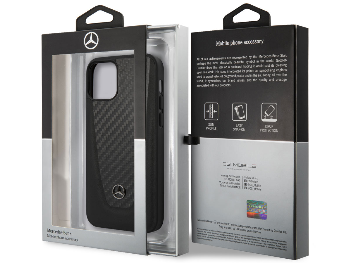Mercedes-Benz Dynamic Line Leather Case - iPhone 12 Mini hoesje