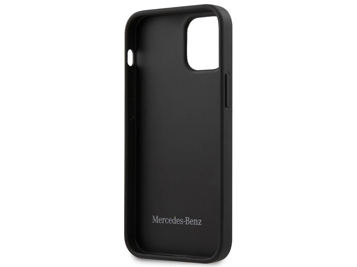 Mercedes-Benz Urban Leather Case Zwart - iPhone 12 Mini hoesje