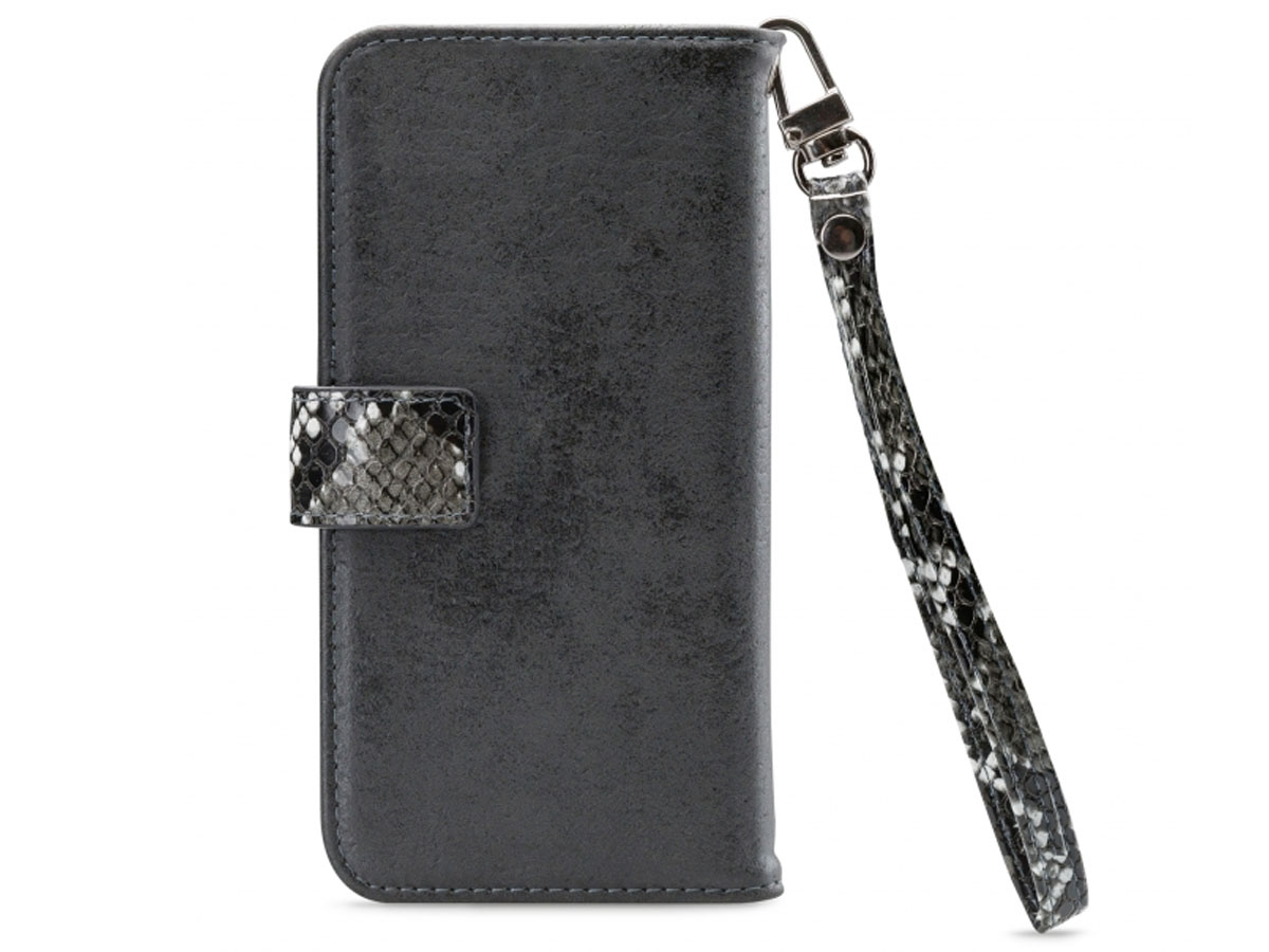Mobilize 2in1 Magnet Zipper Case Black Snake - iPhone 12 Mini hoesje