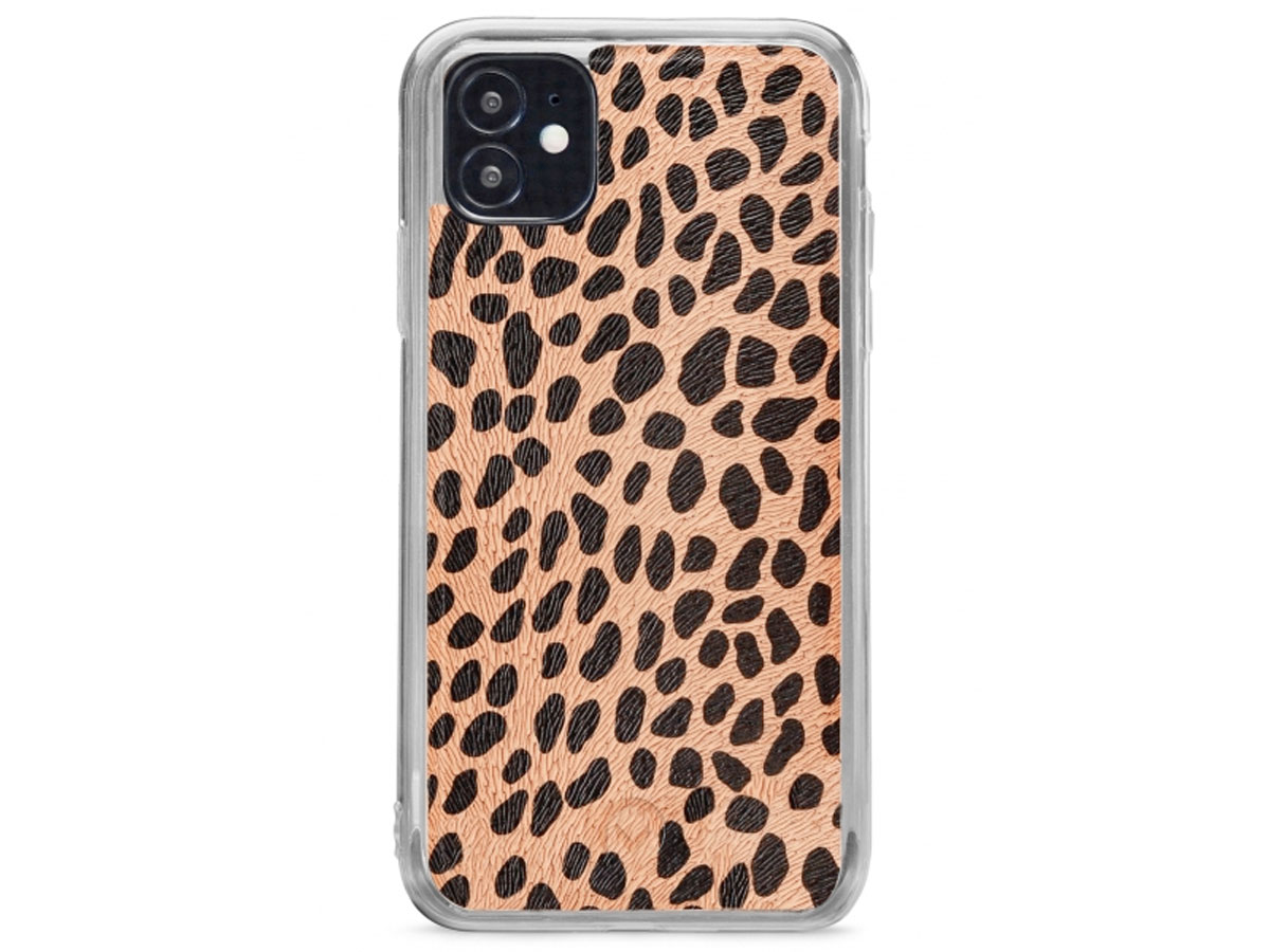 Mobilize 2in1 Magnet Zipper Case Green Leopard - iPhone 12 Mini hoesje