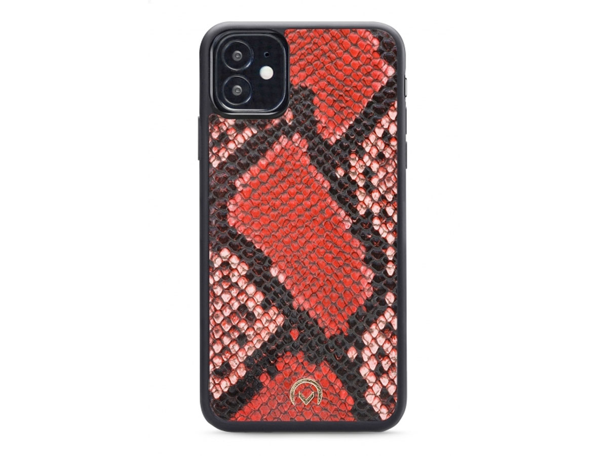 Mobilize Elegant Magnet Clutch Red Snake - iPhone 12 Mini Hoesje