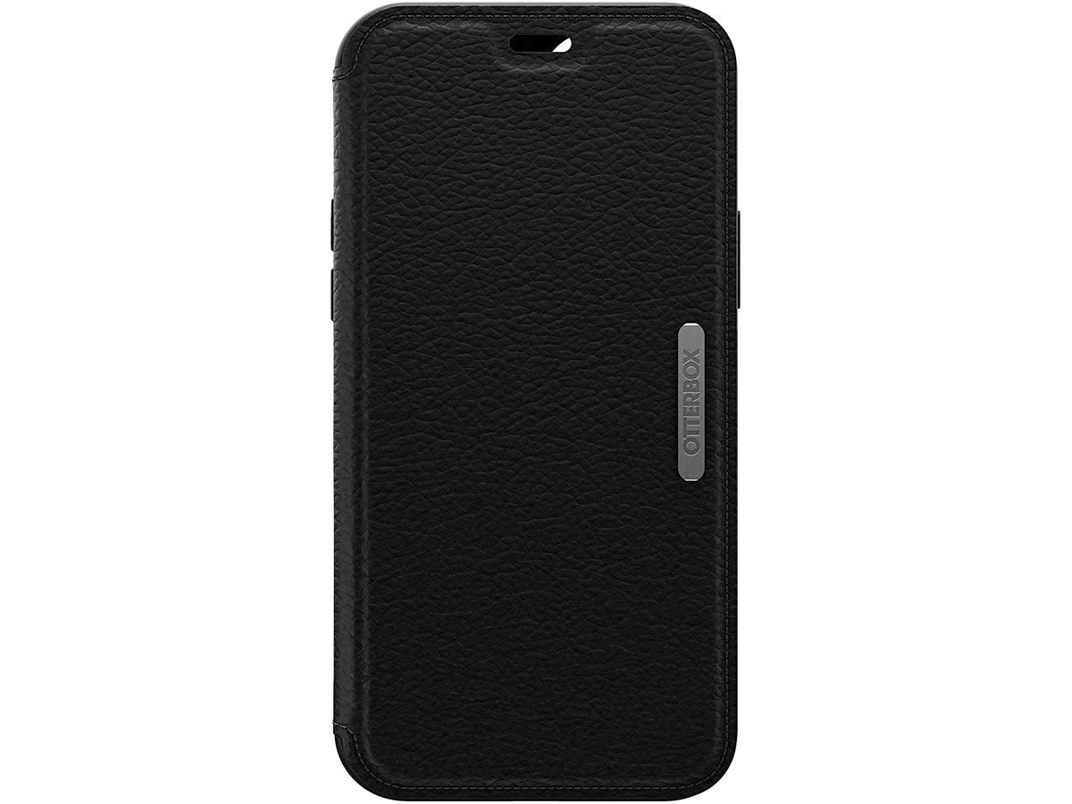 Otterbox Strada Leather Folio Zwart - iPhone 12 Mini hoesje