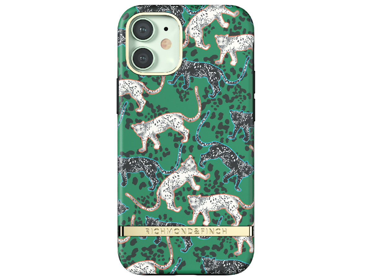 Richmond & Finch Green Leopard Case - iPhone 12 Mini hoesje