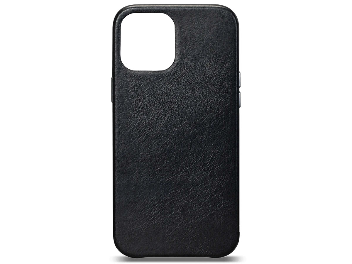 Sena Leather Skin Case Zwart - iPhone 12 Mini Hoesje Leer