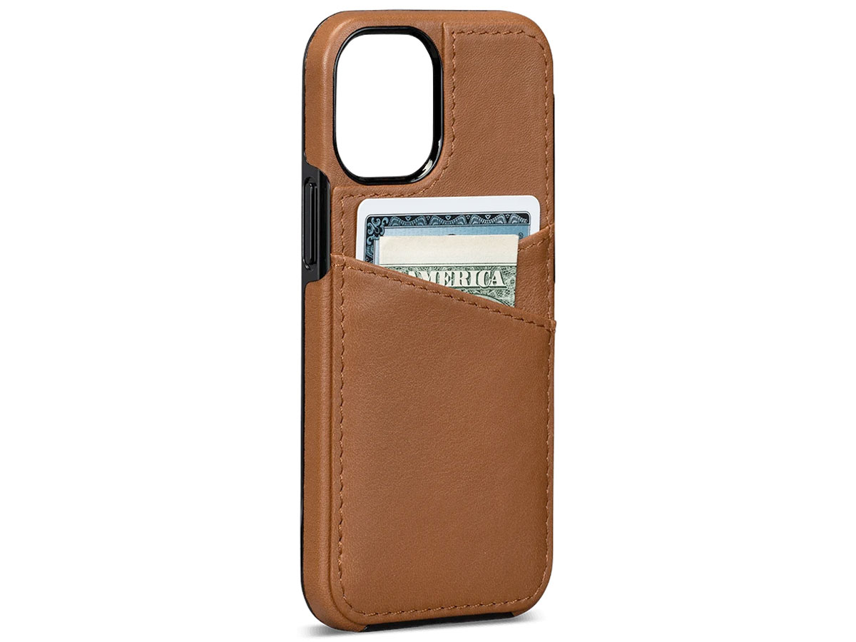 Sena Lugano Wallet Bruin - iPhone 12 Mini Hoesje Leer