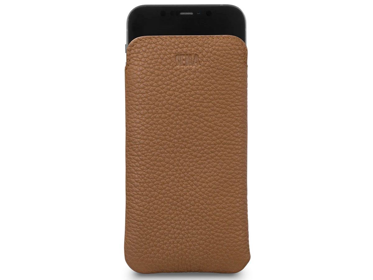 Sena Ultraslim Sleeve Bruin Leer - iPhone 12 Mini hoesje