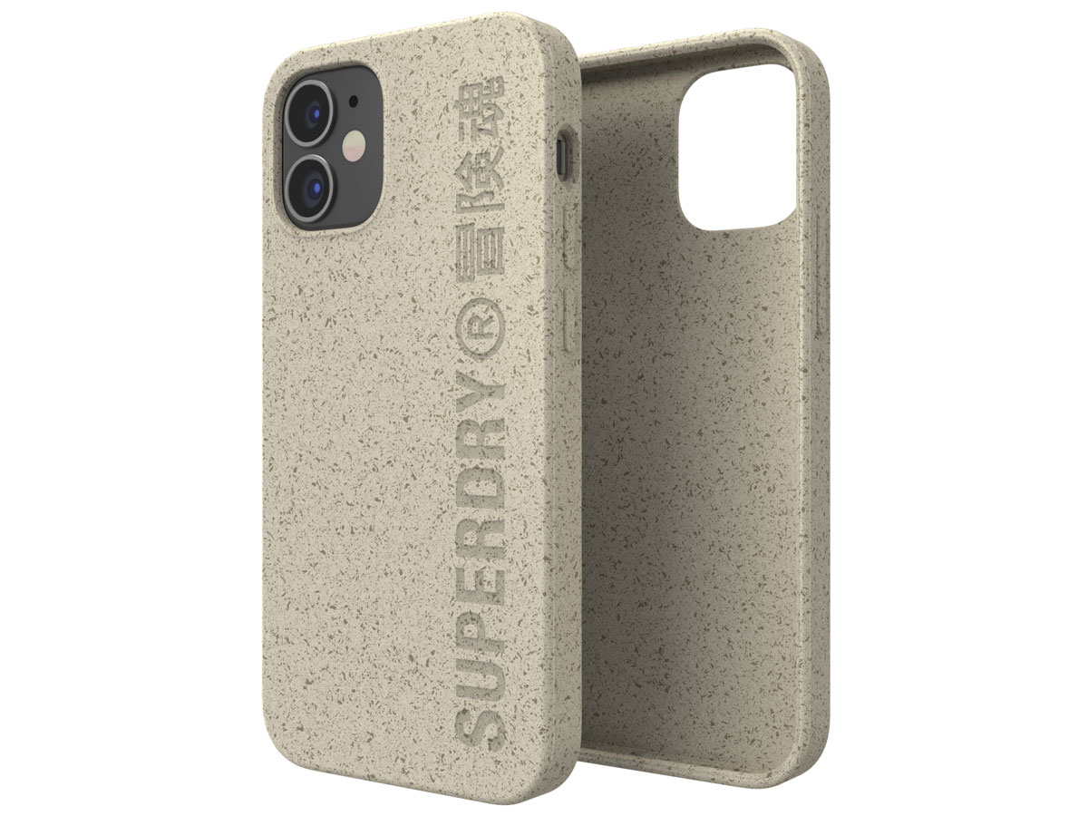 Superdry Bio Snap Case Beige - iPhone 12 Mini hoesje