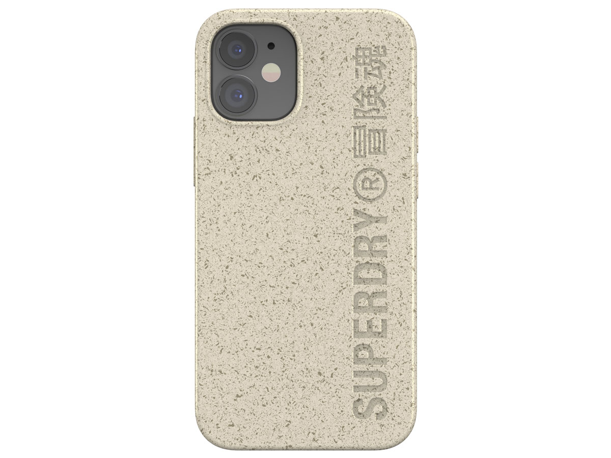 Superdry Bio Snap Case Beige - iPhone 12 Mini hoesje
