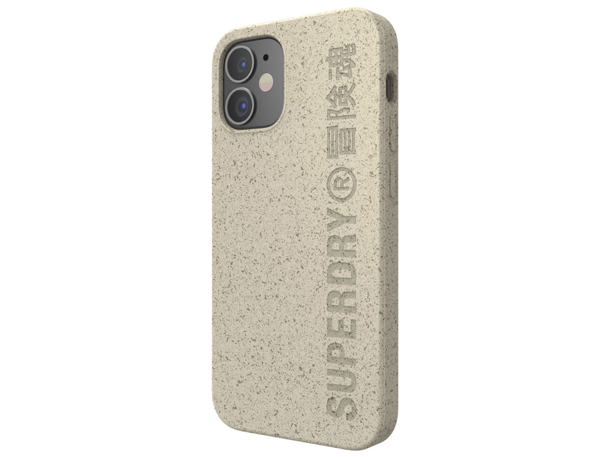 Superdry Bio Snap Case Beige - iPhone 12 Mini hoesje