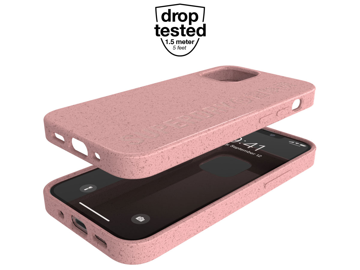 Superdry Bio Snap Case Roze - iPhone 12 Mini hoesje