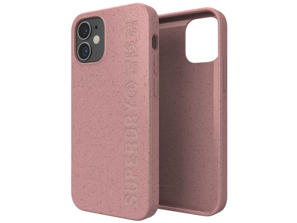 Superdry Bio Snap Case Roze - iPhone 12 Mini hoesje