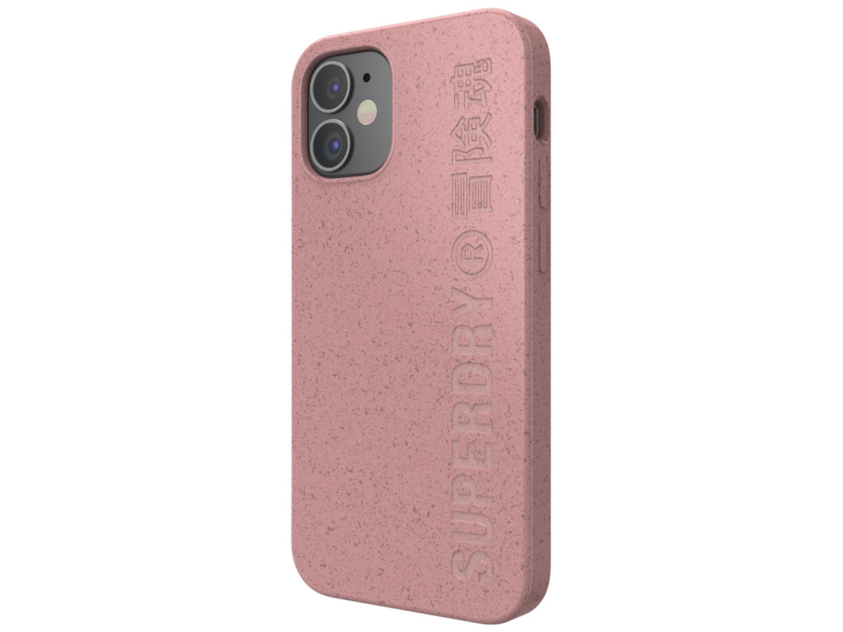 Superdry Bio Snap Case Roze - iPhone 12 Mini hoesje