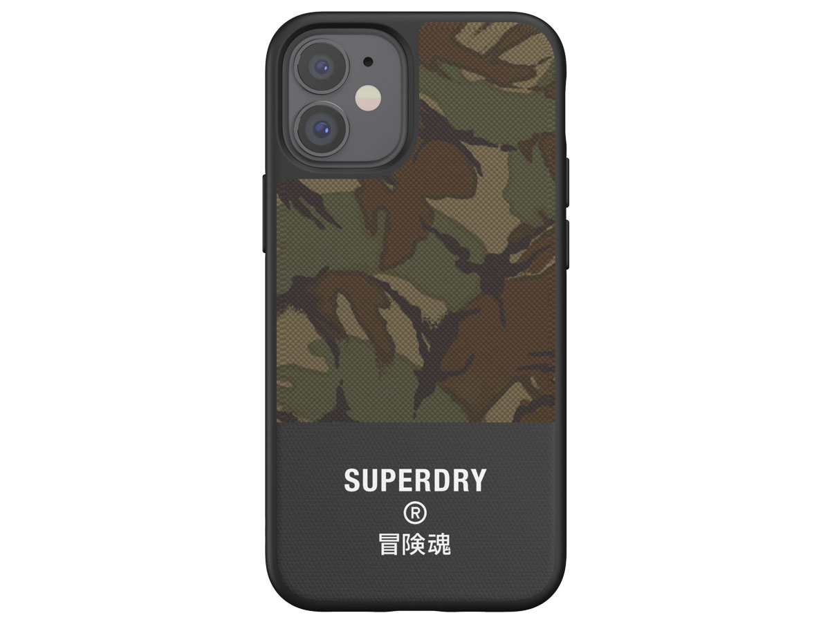 Superdry Canvas Case Camouflage - iPhone 12 Mini hoesje