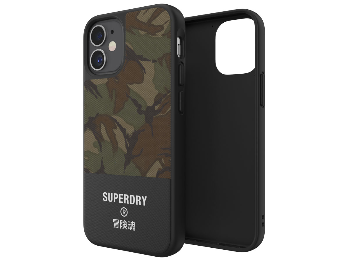 Superdry Canvas Case Camouflage - iPhone 12 Mini hoesje