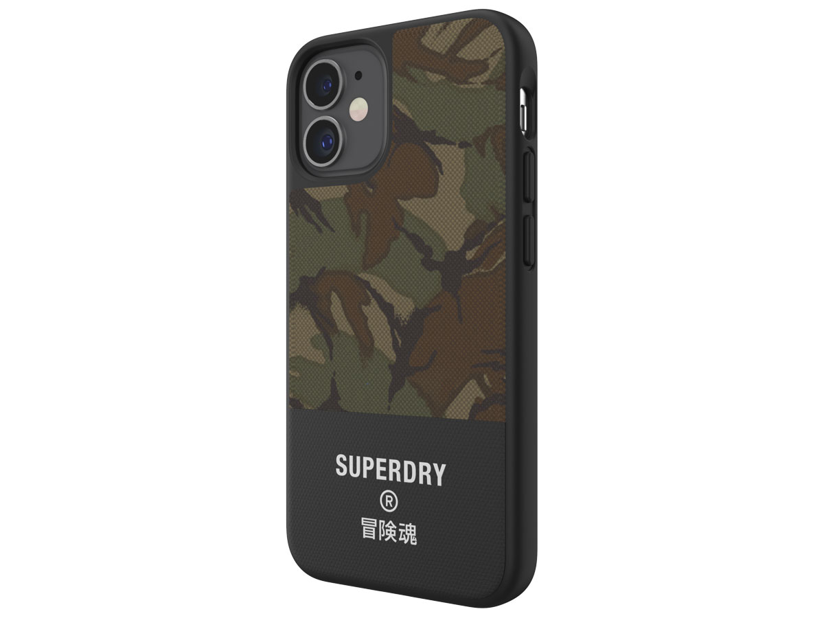 Superdry Canvas Case Camouflage - iPhone 12 Mini hoesje