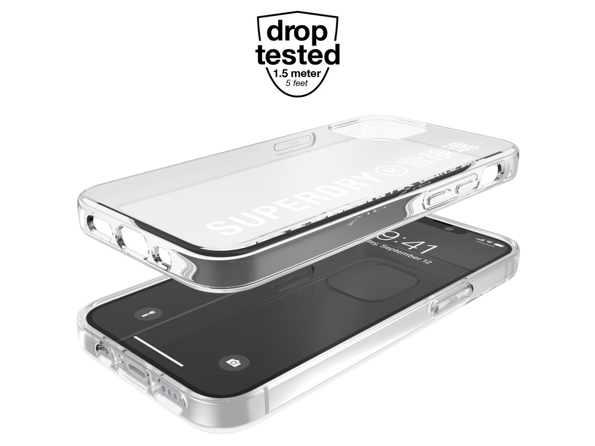 Superdry Snap Case Clear - iPhone 12 Mini hoesje