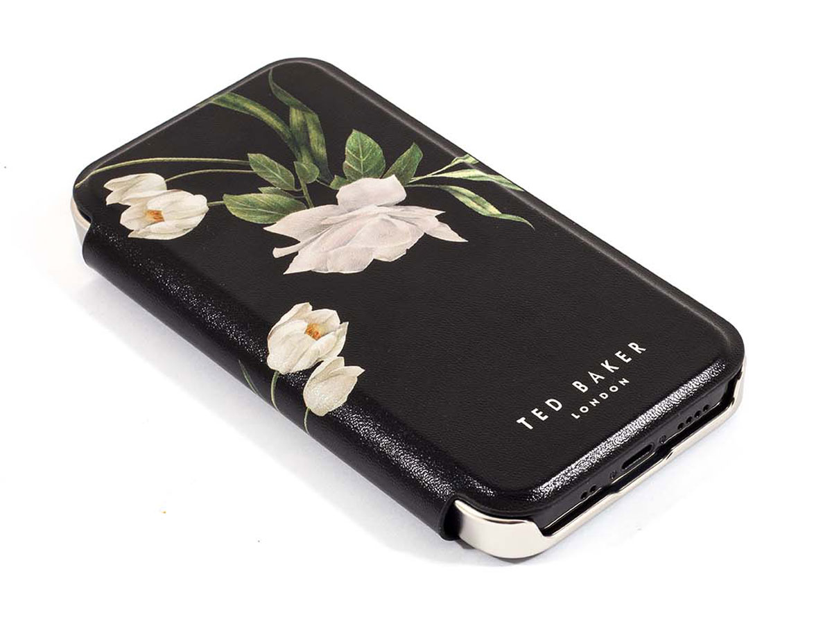 Ted Baker Elderflower Mirror Folio Case - iPhone 12 Mini Hoesje