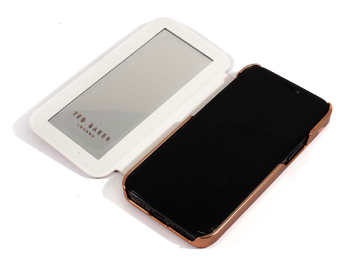 Ted Baker Jasmine Mirror Folio Case - iPhone 12 Mini Hoesje