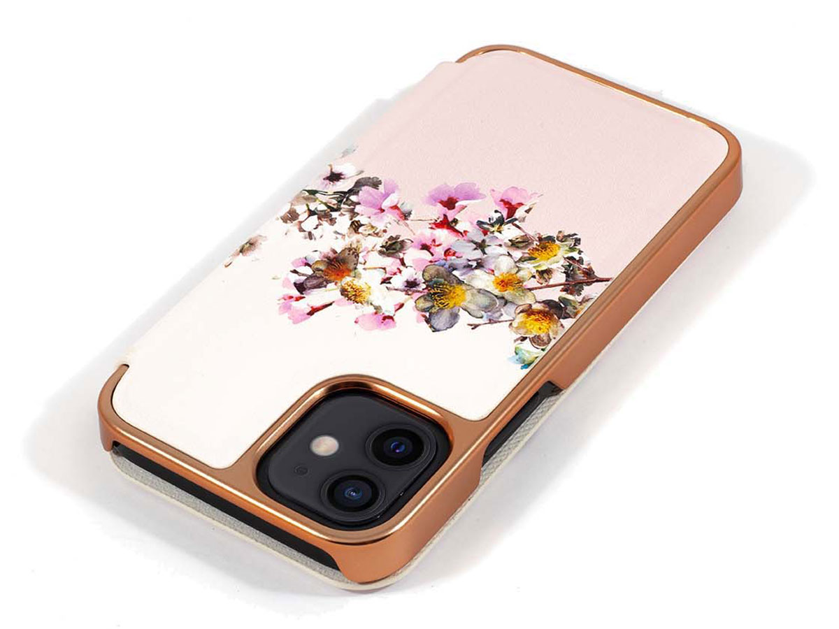 Ted Baker Jasmine Mirror Folio Case - iPhone 12 Mini Hoesje