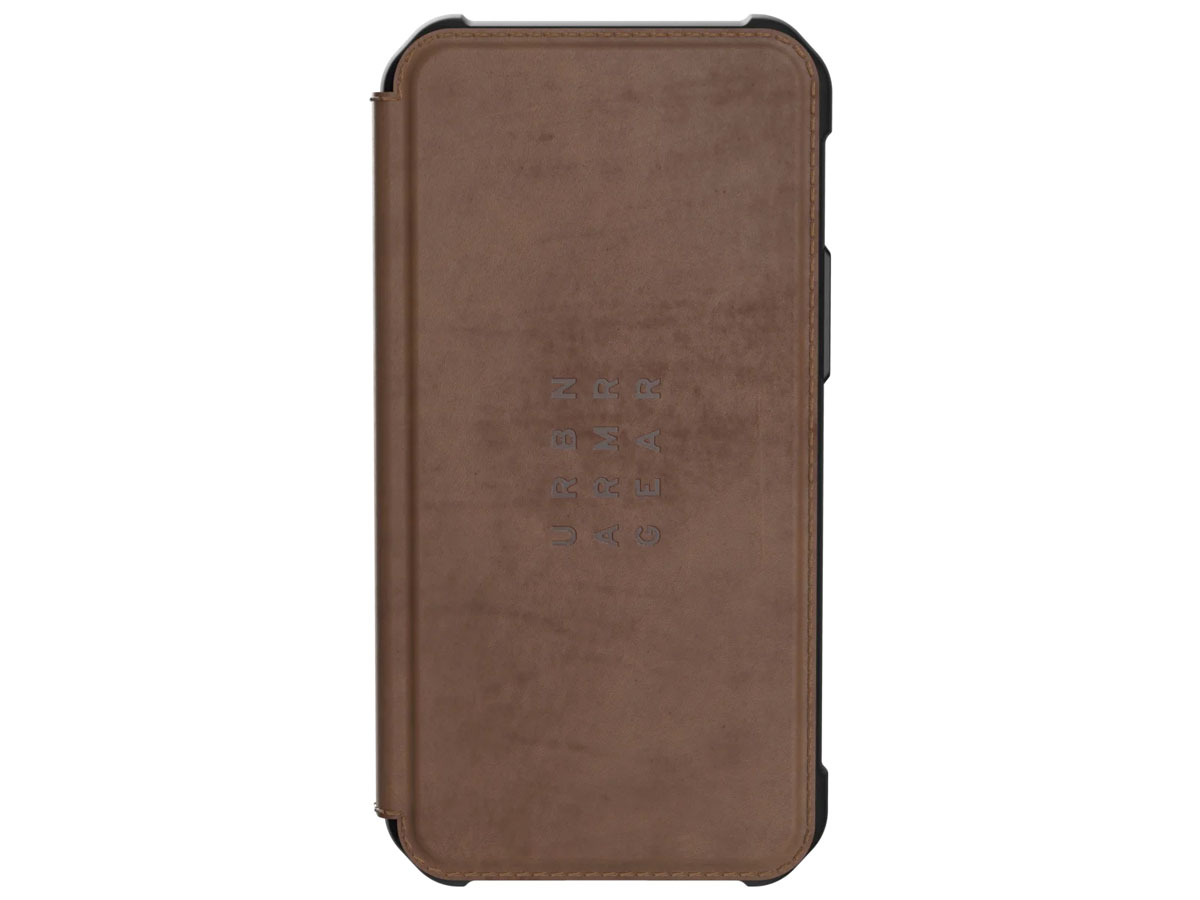 Urban Armor Gear Metropolis Leather Bruin - iPhone 12 Mini hoesje