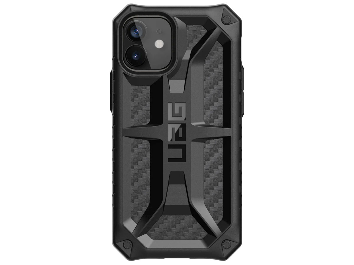 Urban Armor Gear Monarch Case Carbon - iPhone 12 Mini hoesje