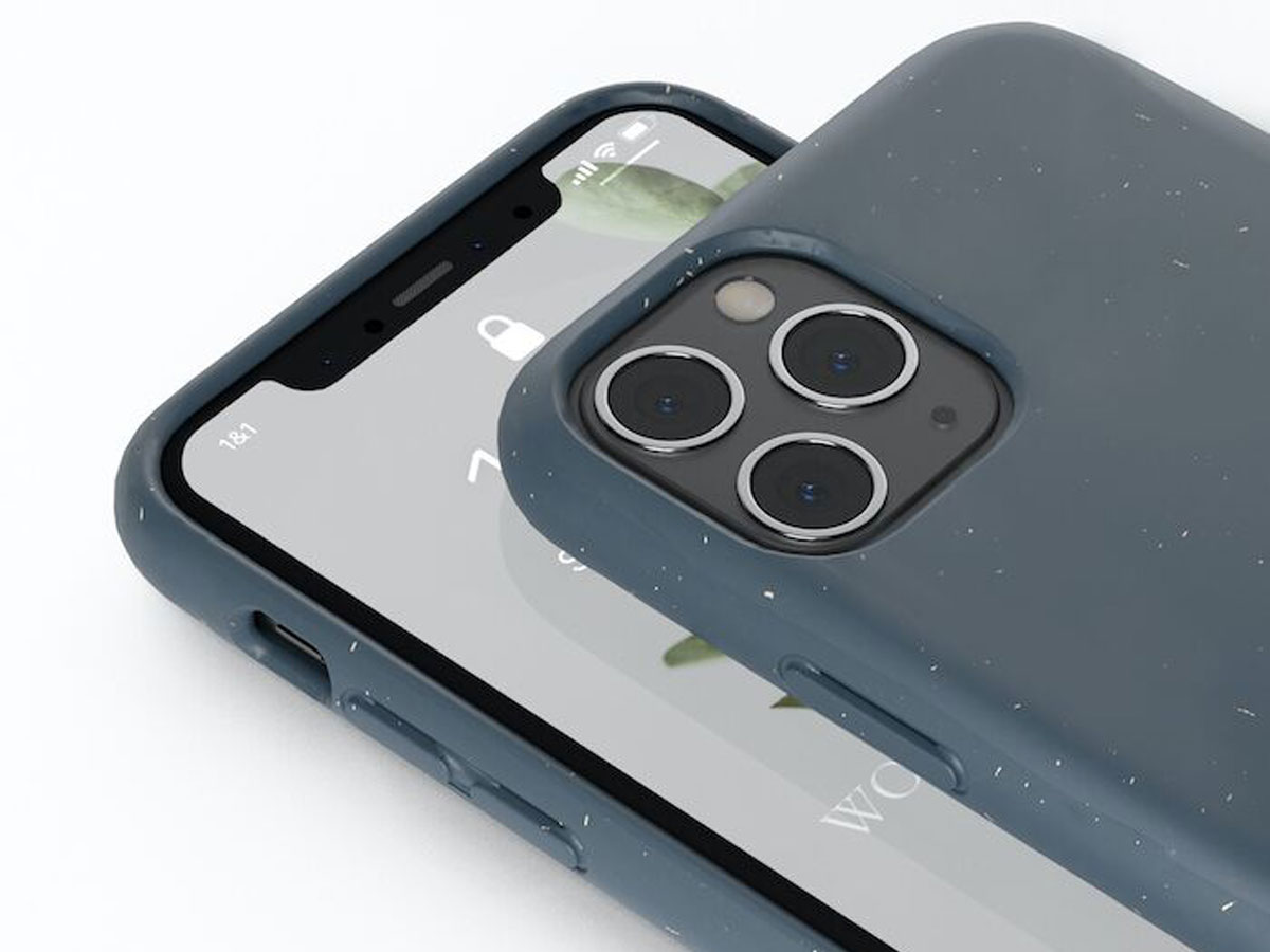 Woodcessories Bio AM Case Navy - Eco iPhone 12 Mini hoesje
