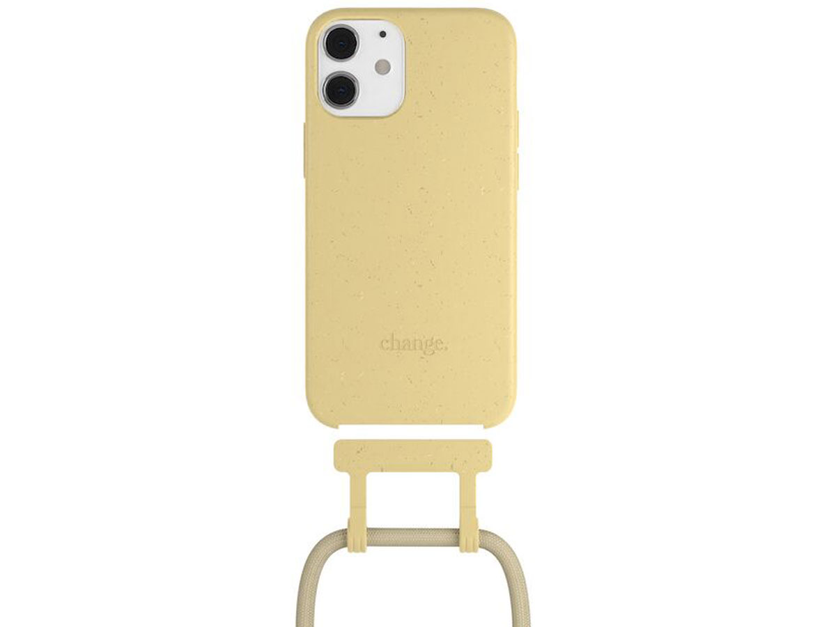 Woodcessories Change Case Geel - Eco iPhone 12 Mini hoesje