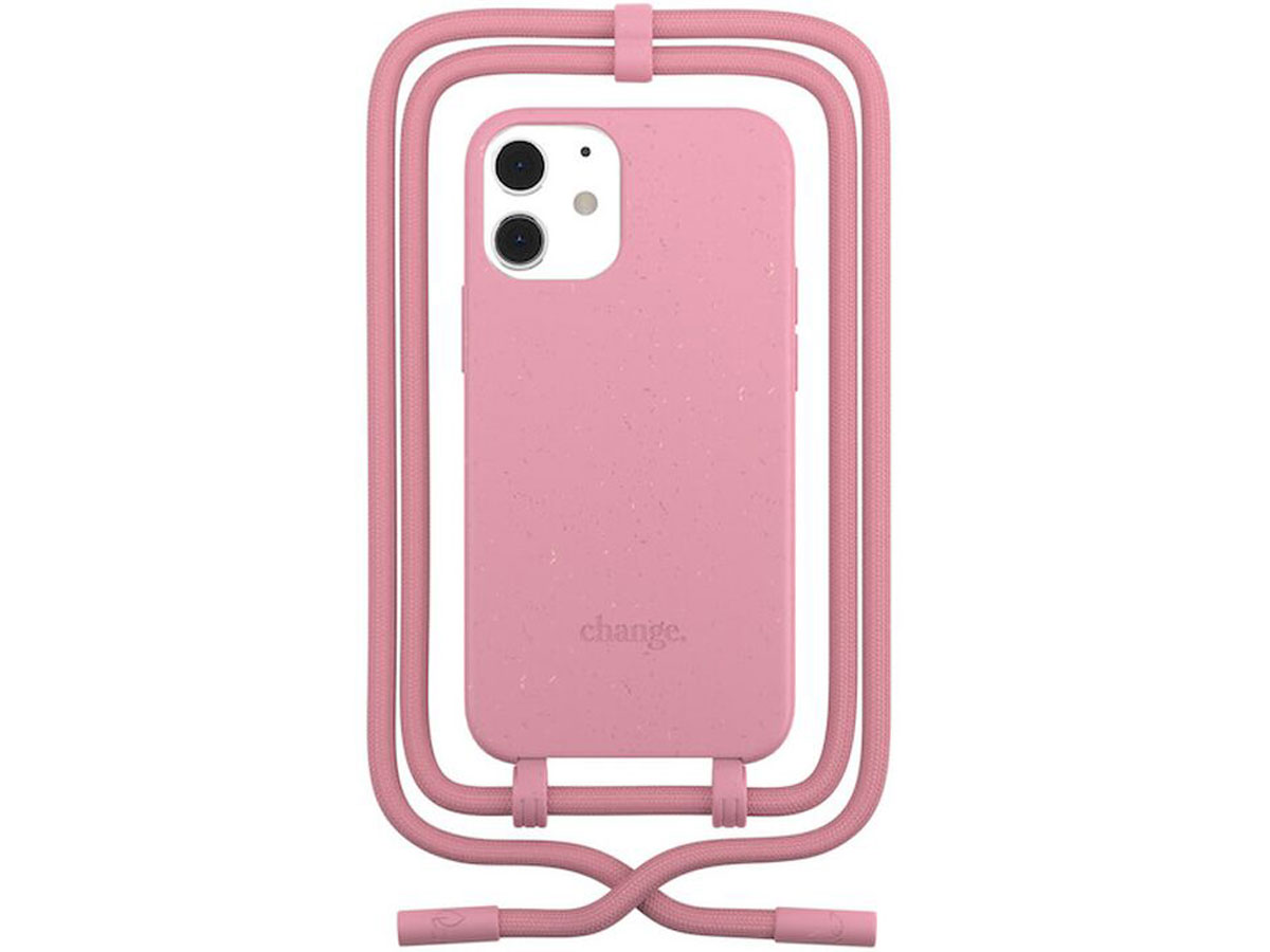 Woodcessories Change Case Roze - Eco iPhone 12 Mini hoesje