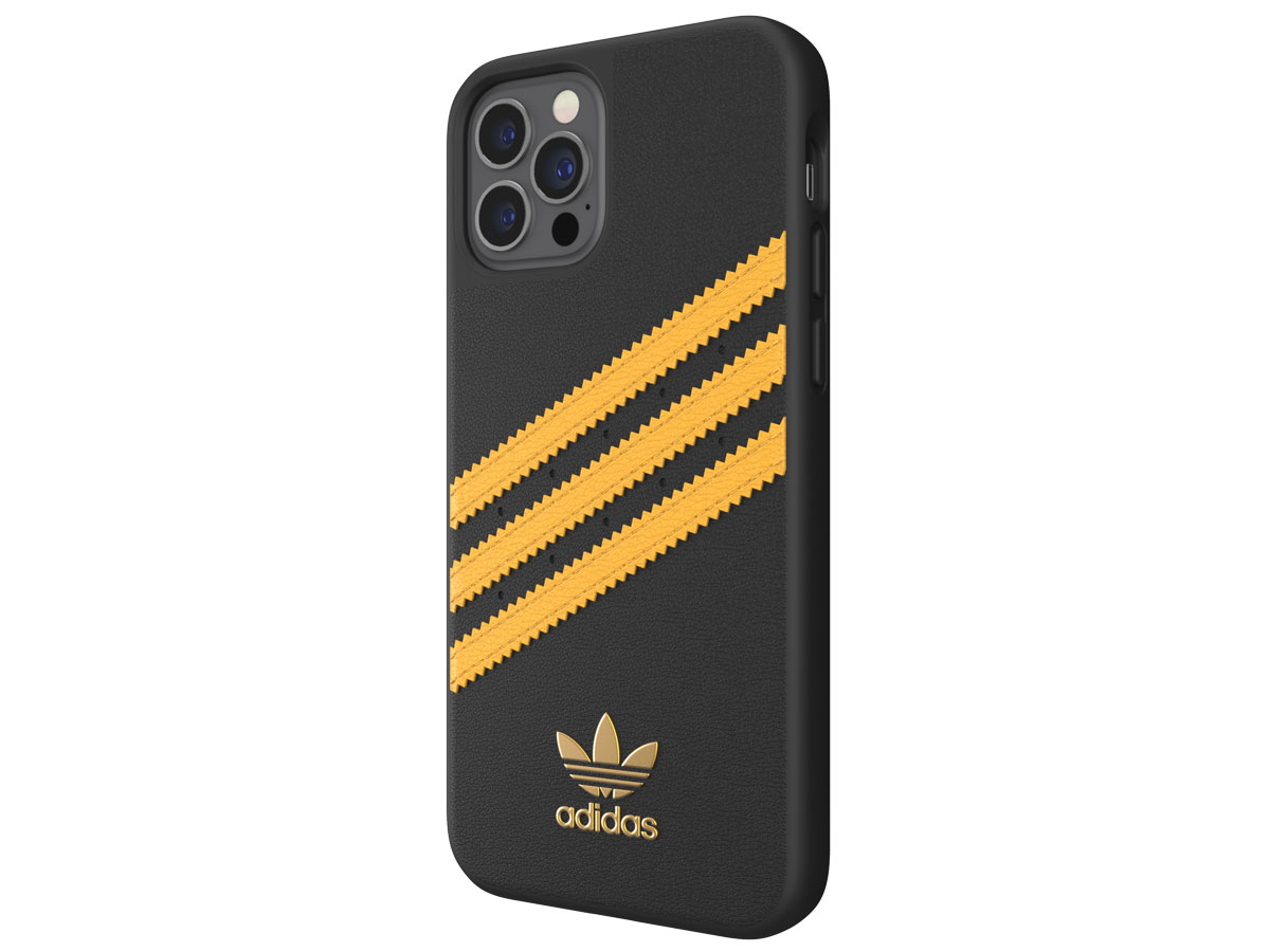 Adidas Originals Case Zwart/Oranje - iPhone 12/12 Pro hoesje