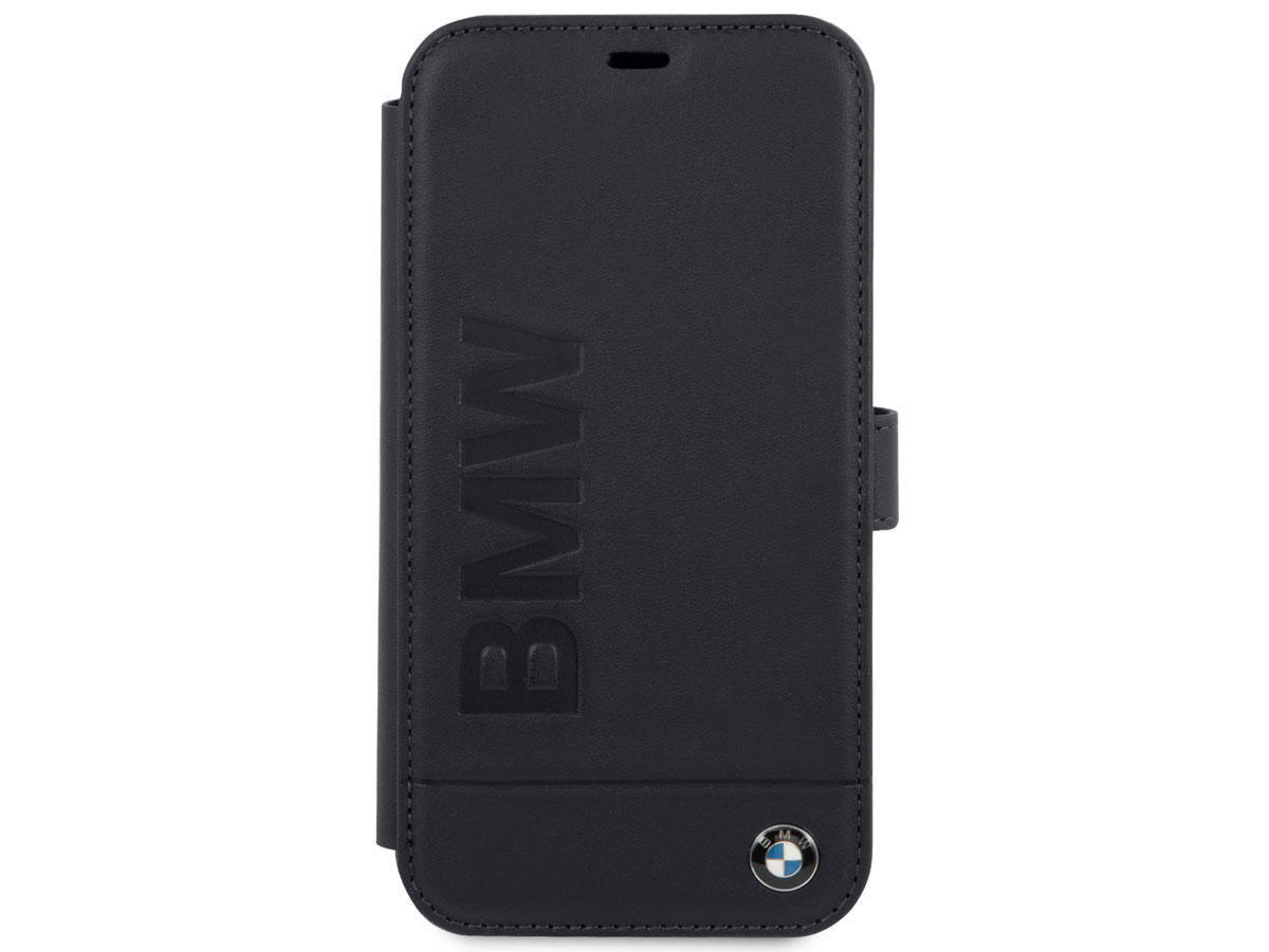 BMW Signature Bookcase Blauw Leer - iPhone 12/12 Pro hoesje