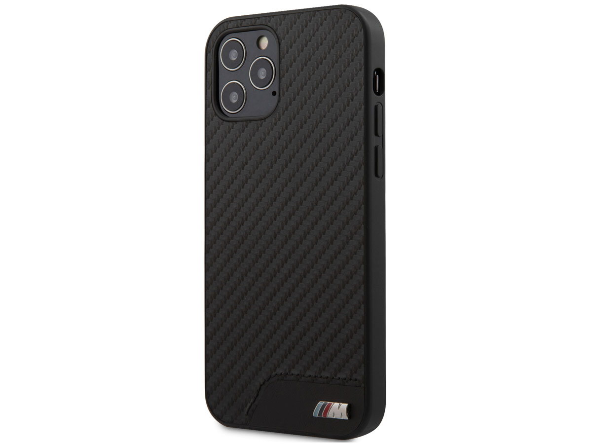 BMW M Sport PU Carbon Case - iPhone 12/12 Pro hoesje