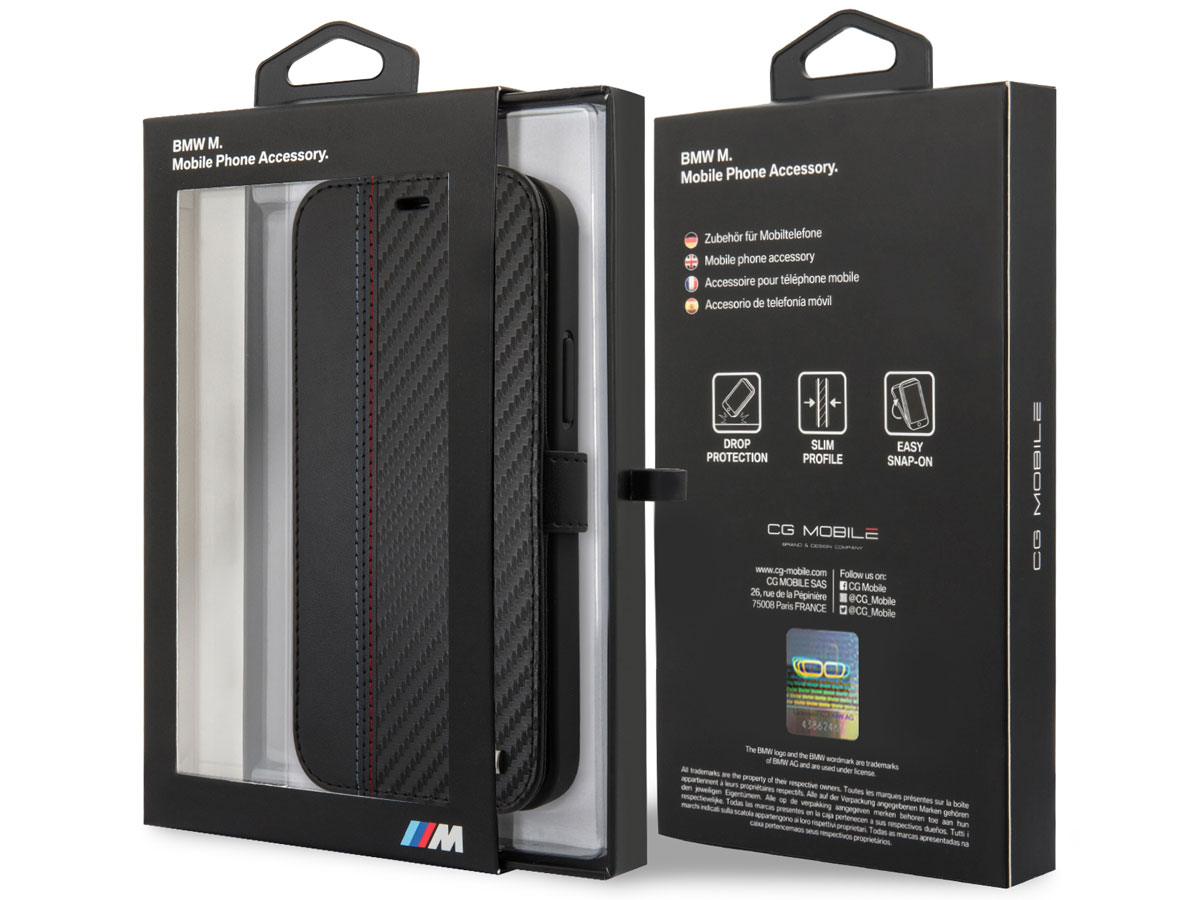 BMW M Sport Color Stitch Bookcase - iPhone 12/12 Pro hoesje