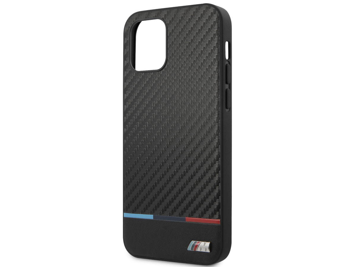 BMW M Sport Tricolor Carbon Case - iPhone 12/12 Pro hoesje