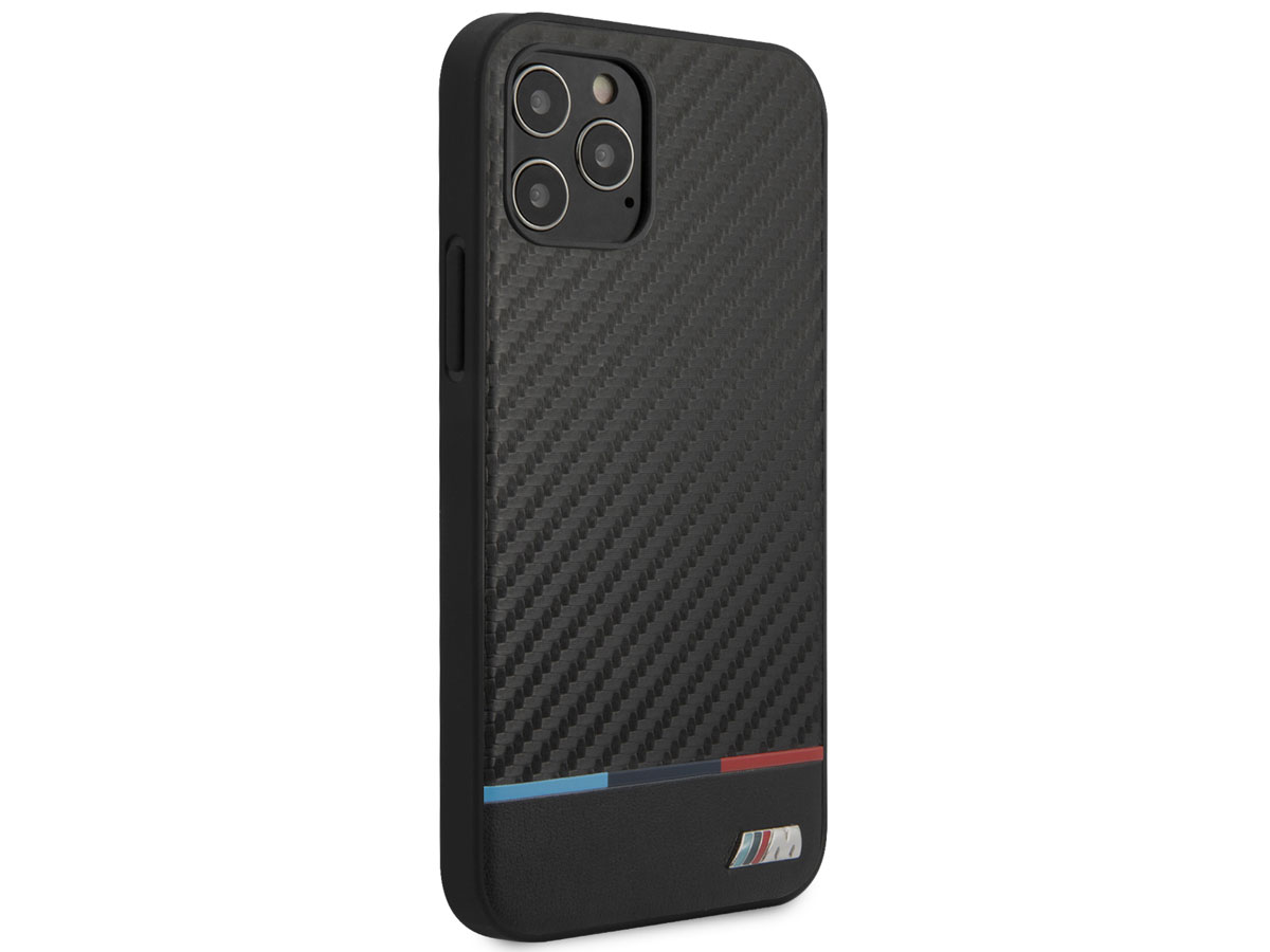 BMW M Sport Tricolor Carbon Case - iPhone 12/12 Pro hoesje