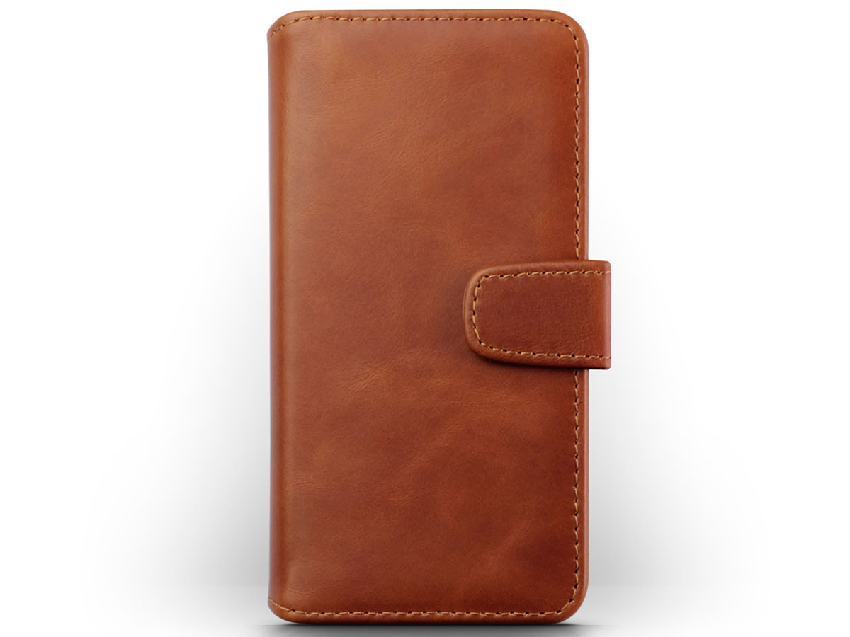 CaseBoutique Leather Wallet Cognac Leer - iPhone 12/12 Pro hoesje