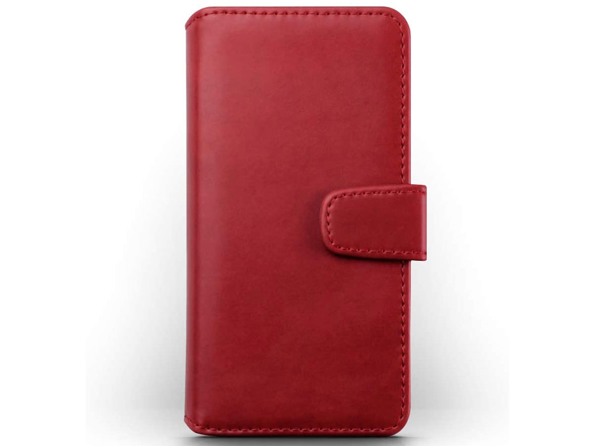 CaseBoutique Leather Wallet Rood Leer - iPhone 12/12 Pro hoesje