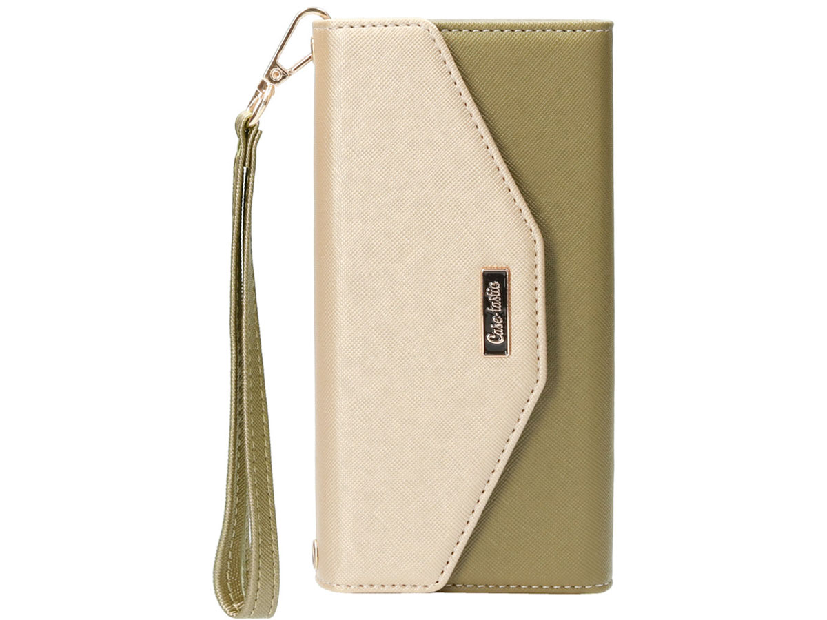 Casetastic Saffiano 2in1 Clutch Case Groen - iPhone 12/12 Pro hoesje