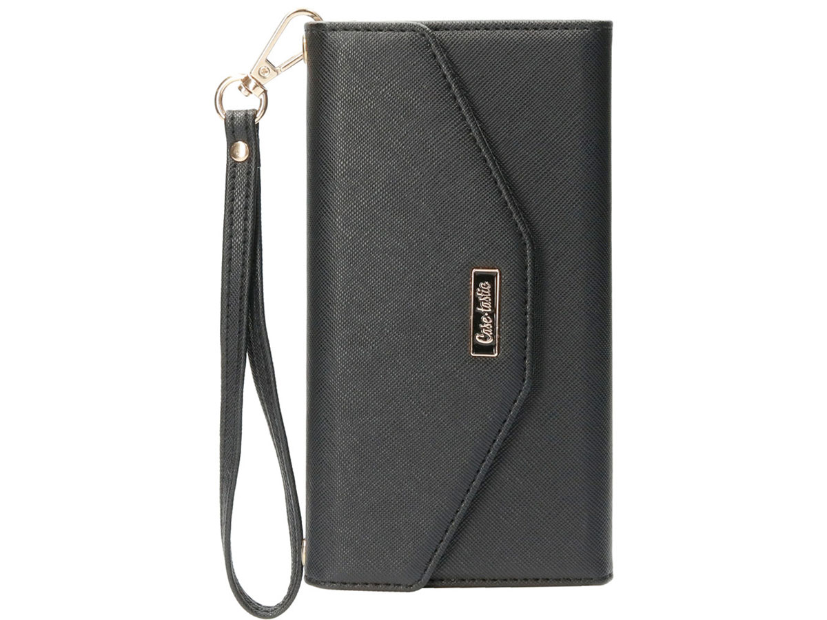 Casetastic Saffiano 2in1 Clutch Case Zwart - iPhone 12/12 Pro hoesje