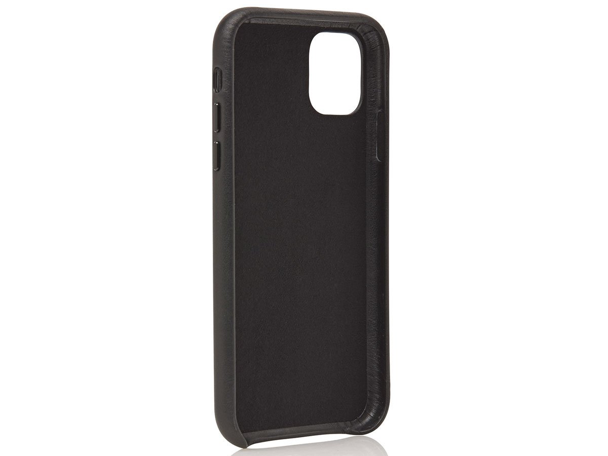 Castelijn & Beerens Back Case Zwart Leer - iPhone 12/12 Pro hoesje