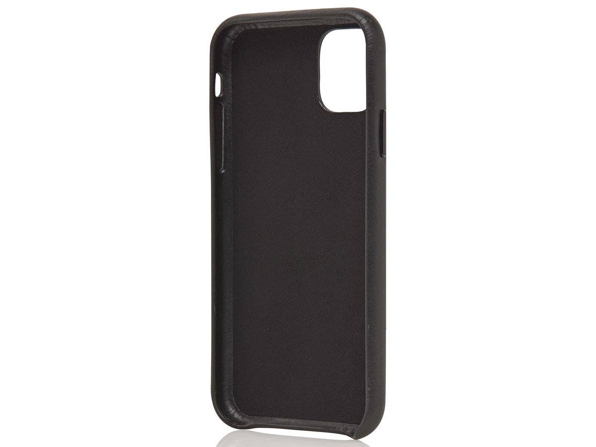 Castelijn & Beerens Back Case Zwart Leer - iPhone 12/12 Pro hoesje