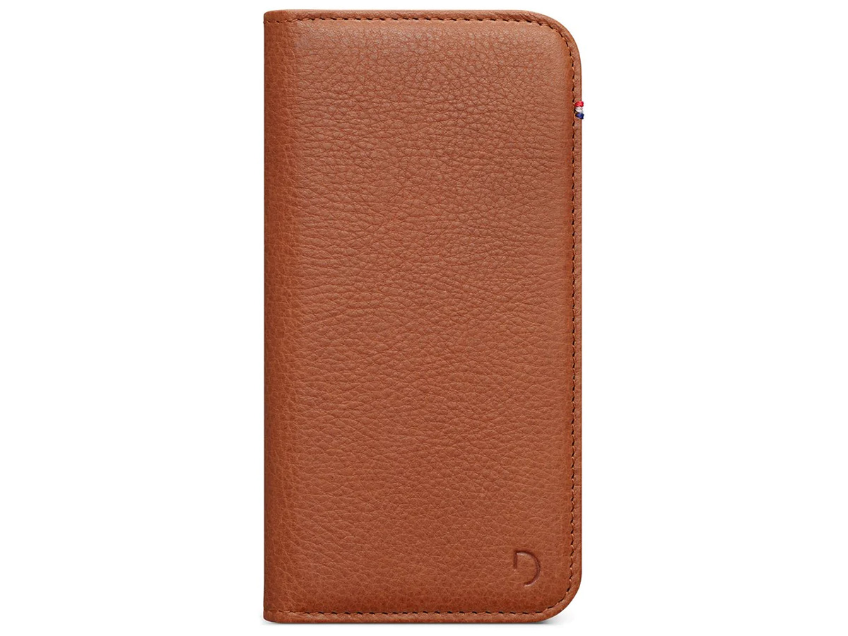 Decoded Leather Wallet Case Cognac Leer - iPhone 12/12 Pro Hoesje