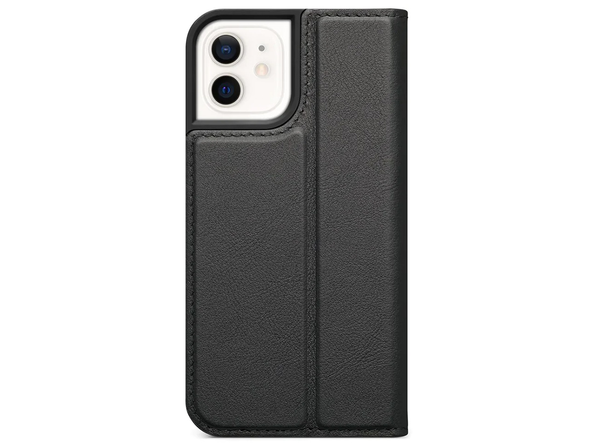 Decoded Leather Wallet Case Zwart Leer - iPhone 12/12 Pro Hoesje