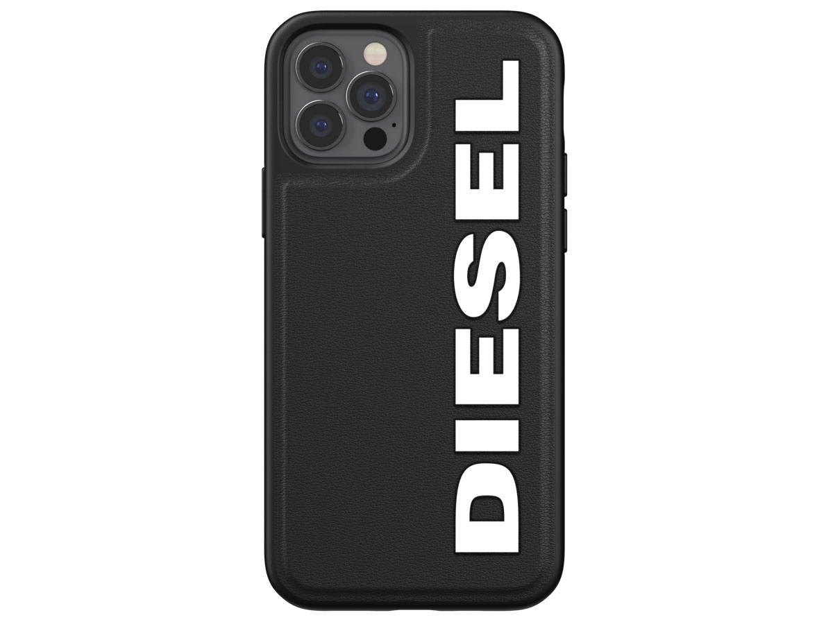 Diesel Logo Case Zwart - iPhone 12/12 Pro hoesje