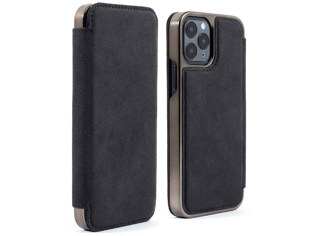 Greenwich Blake Alcantara Folio Beluga - iPhone 12/12 Pro Hoesje