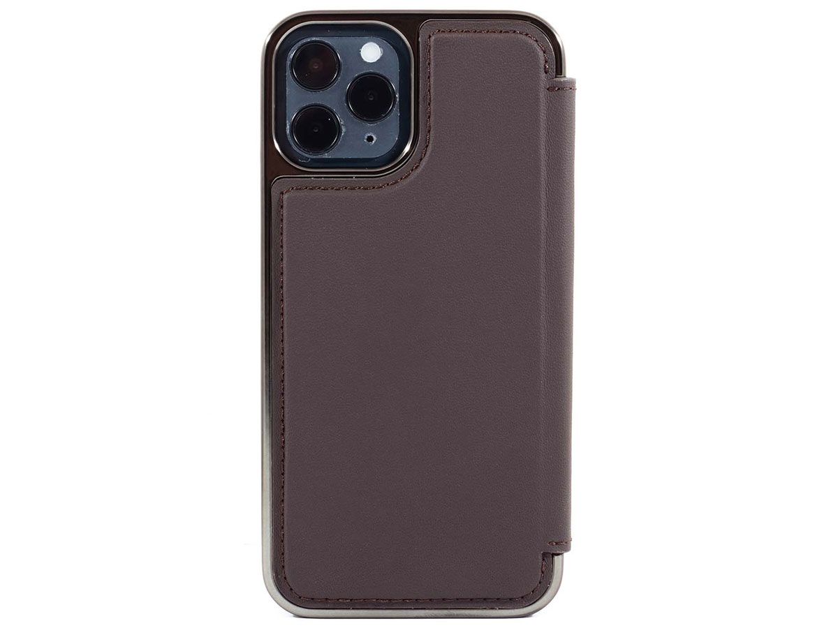 Greenwich Blake Leather Folio Burnt Oak - iPhone 12/12 Pro Hoesje